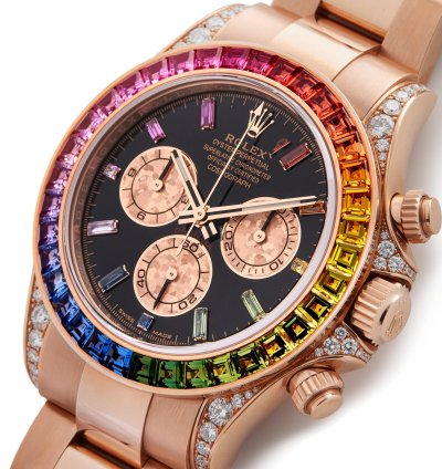 Rolex Daytona Rainbow Rare 18k Rose Gold 116595rbow - Ats-w007976