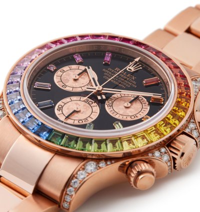 Rolex Daytona Rainbow Rare 18k Rose Gold 116595rbow - Ats-w007976