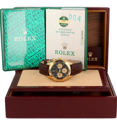 Rolex Daytona Ref 6265 In Yellow Gold Full-set