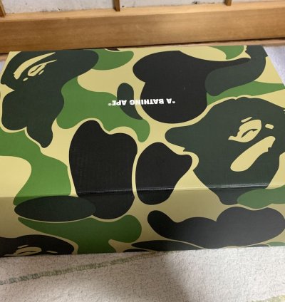 Bape Sk8 Sta Us10 Black White Abc Green Sneakers Ds Bapesta