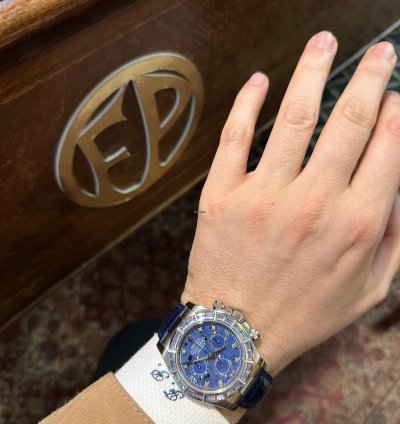 Rolex Daytona Sodalite Baguette Zaffiri 116589saci White Gold 18kt Investment