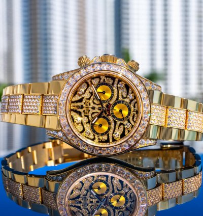 Rolex Daytona Unworn 2022 Daytona Eye Of The Tiger 116598tbr Pave