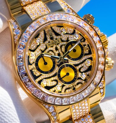 Rolex Daytona Unworn 2022 Daytona Eye Of The Tiger 116598tbr Pave