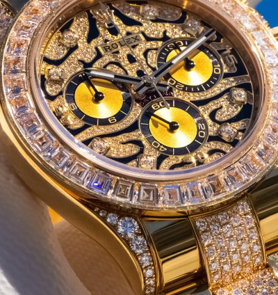 Rolex Daytona Unworn 2022 Daytona Eye Of The Tiger 116598tbr Pave