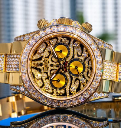 Rolex Daytona Unworn 2022 Daytona Eye Of The Tiger 116598tbr Pave