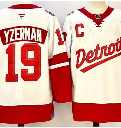 Steve Yzerman Jersey 19 Detroit Red Wings 2025 Stadium Series Stitched White