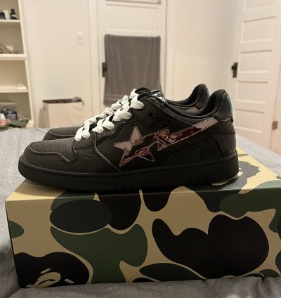 Bape Sk8sta Black Silver