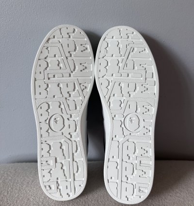 Bape Skull Sta Blue Camo Sneakers In White