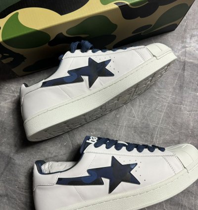 Bape Skull Sta White Navy
