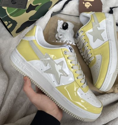 Bape Ssense Yellow Sta Sneakers