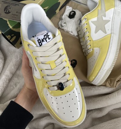 Bape Ssense Yellow Sta Sneakers