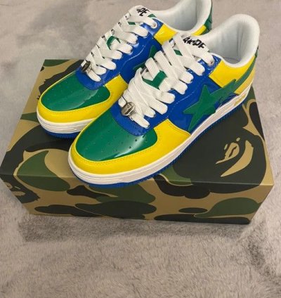 Bape Sta 1 Brazil Jamaica Green Blue Yellow Size 11