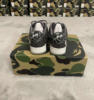 Bape Sta 1 Line Camo Charcoal Size 8 5