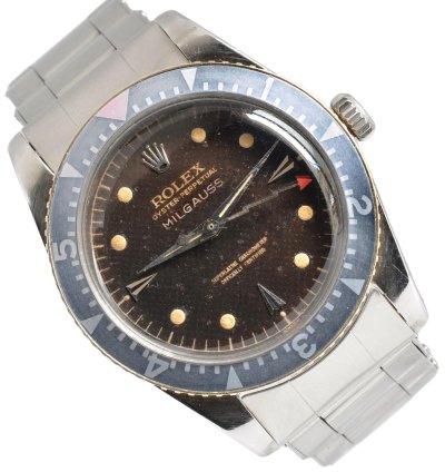 Rolex Milgauss 6541 Saettone Radium Brown Honeycomb Dial 1958
