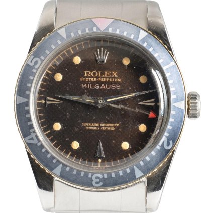 Rolex Milgauss 6541 Saettone Radium Brown Honeycomb Dial 1958