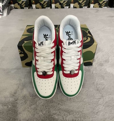 Bape Sta 1 Mexico Italy Red White Green Size 9 5