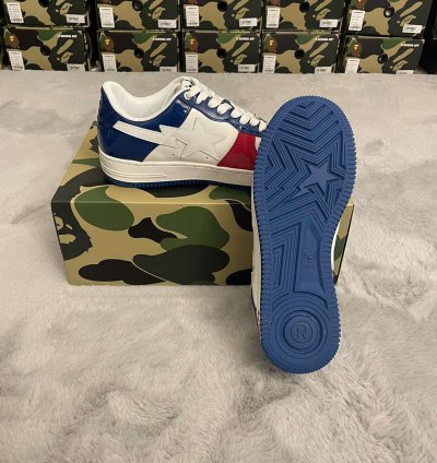 Bape Sta 1 Usa France Red White Blue Size 11