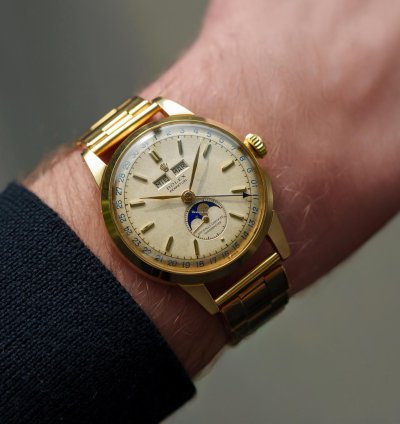 Rolex Padellone 8171 Padellone Yellow Gold Rare Oyster Bracelet