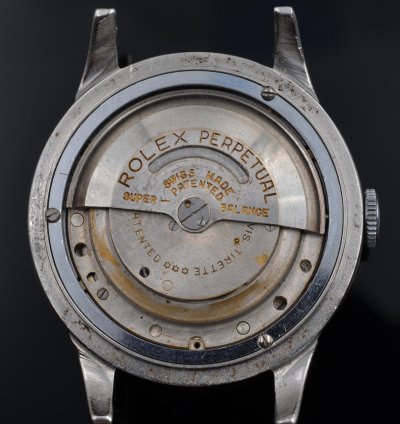 Rolex Padellone 8171 Steel Silver Dial Very Rare 1951