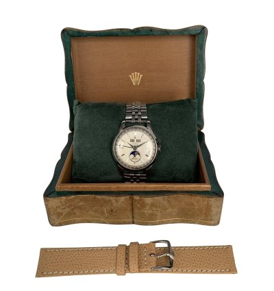 Rolex Padellone 8171 Steel Silver Dial Very Rare 1951