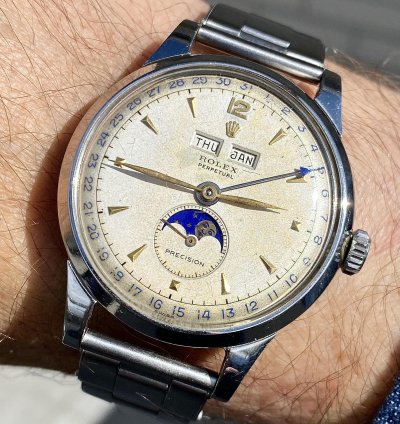 Rolex Padellone Padellone 8171 Lunar Phase Celendar 38 Mm
