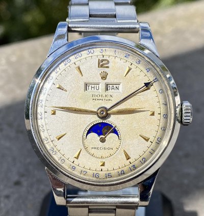 Rolex Padellone Padellone 8171 Lunar Phase Celendar 38 Mm