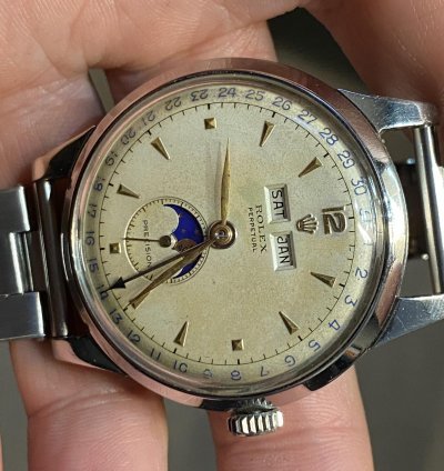 Rolex Padellone Padellone 8171 Lunar Phase Celendar 38 Mm
