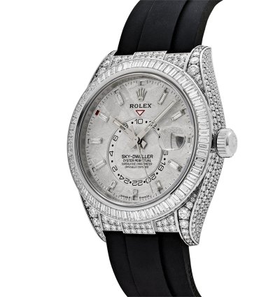Rolex Sky-dweller 336259tbr White Gold Meteorite Dial Diamond Bezel And Case