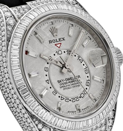 Rolex Sky-dweller 336259tbr White Gold Meteorite Dial Diamond Bezel And Case