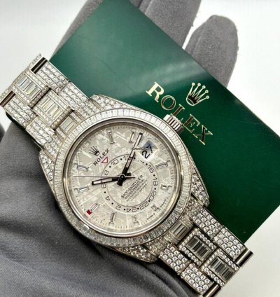 Rolex Sky-dweller Meteorite Dial Diamond Set New Unworn