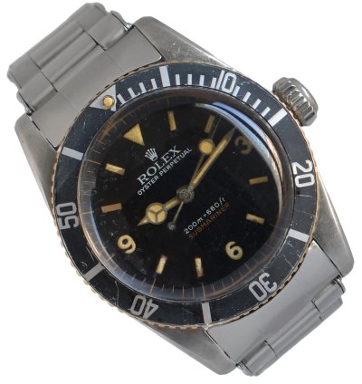 Rolex Submariner no Date 6538 Coroncione Galvanic Gilt Explorer Dial 1959