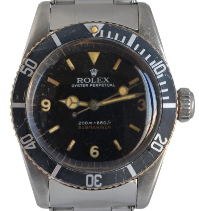Rolex Submariner no Date 6538 Coroncione Galvanic Gilt Explorer Dial 1959