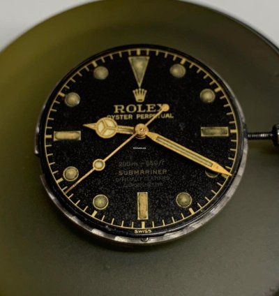 Rolex Submariner no Date Radium 6538 4 Line Big Crown Gilt Radium Zifferblatt Aus 1956