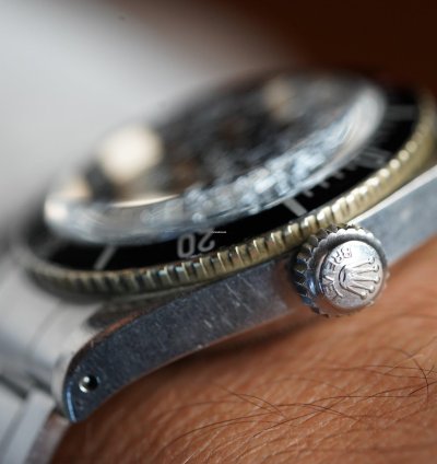 Rolex Submariner Big Crown James Bond Four Line Submariner Reference 6538 Unpolished