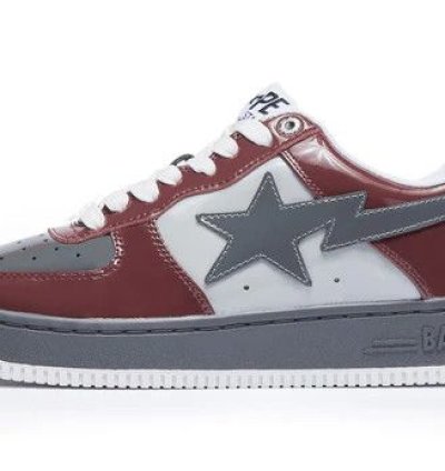 Bape Sta 2 Maroon Gray Size 10
