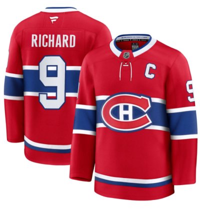 Maurice Richard Jersey 9 Montreal Canadiens Timeless Premium Stitched 2025 Home
