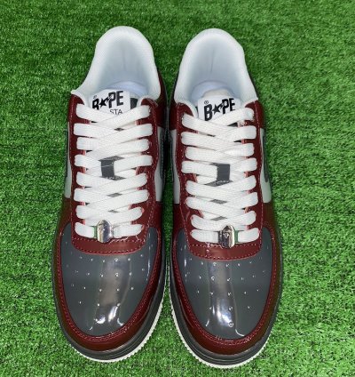 Bape Sta 2 Maroon Gray Size 12