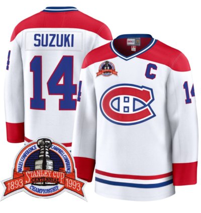 Nick Suzuki Jersey 14 Montreal Canadiens Timeless Premium Stitched 1993 Final