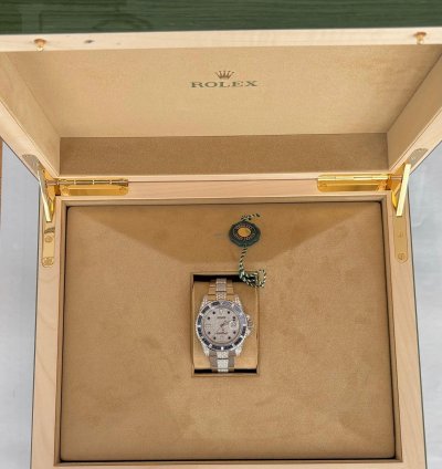 Rolex Submariner Date Exklusiv 18k Wei Gold Mit Diamanten full Set