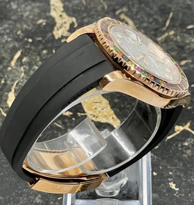 Rolex Yacht-master 40 116695sats - Rainbow - Factory Set - Pave Dial - New