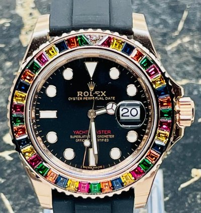 Rolex Yacht-master 40 116695sats - Rainbow - Factory Set - Rose - New