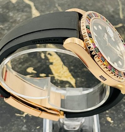 Rolex Yacht-master 40 116695sats - Rainbow - Factory Set - Rose - New