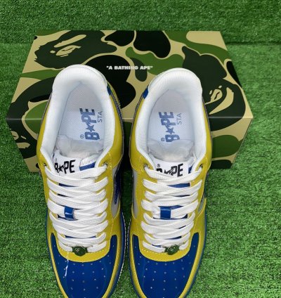 Bape Sta 2 Yellow Blue Size 13
