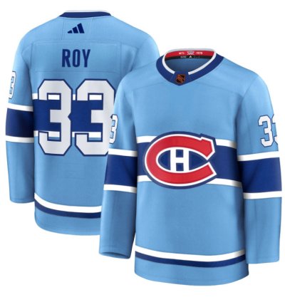 Patrick Roy Jersey 33 Montreal Canadiens Timeless Premium Stitched Reverse Retro