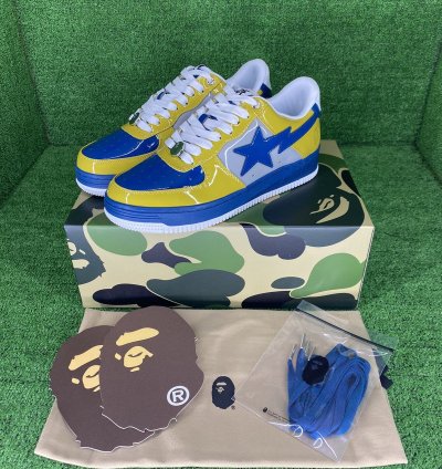 Bape Sta 2 Yellow Blue Size 7