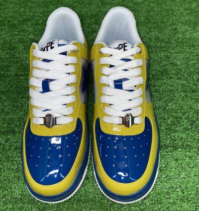 Bape Sta 2 Yellow Blue Size 7
