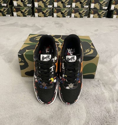 Bape Sta 3 Black Splatter Size 9 5