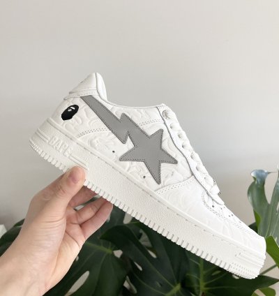 Bape Sta 3 Line White Camo Size 8