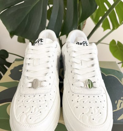 Bape Sta 3 Line White Camo Size 8