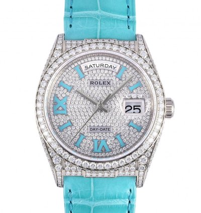 Rolex Day-date 228648tbr Automatic White Gold New